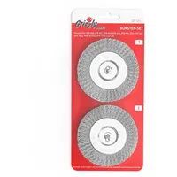 GRIZZLY Fugenbürste Metall Ersatzbürste Metallbürste 2-teiliges Unkrautbürsten-Set für Grizzly