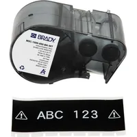 Brady M5C-1500-595-BK-WT Druckeretikett Schwarz, Weiß Selbstklebendes Druckeretikett