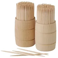 Papstar Zahnstocher, Holz "pure" rund 6,8 cm im Spender