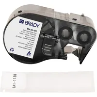 Brady Etiketten, M4-53-427, selbstlaminierendes Vinyl, Weiss/Transparent, 25.40 x 25.40(101.60)