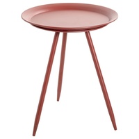 Haku-Möbel HAKU Möbel Beistelltisch Metall rot 38,0 x 38,0
