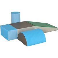 Homcom Bausteinset, Blau, Kunststoff, 40.6x20.3x40.6 cm,