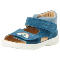 Superfit Mädchen Polly Sandale, Blau 8010, 24 EU Weit