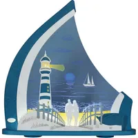 Weigla - Lichterspitze Leuchtturm maritim modern H 53,5cm Erzgebirge
