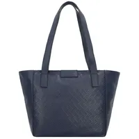 Tom Tailor Mirenda Damen Shopper Umhängetasche Reißverschluss Groß Blau