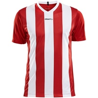 Craft Progress Stripe Trikot Kurzarm - rot|weiss S