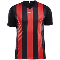Craft Progress Stripe Trikot Kurzarm - schwarz|rot S