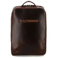 Buckle & Seam Leon Blu Leather Backpack Brown