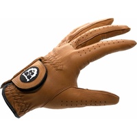 BEAVER GOLF Herren Golf Handschuh braun - Premium Cabretta-Leder