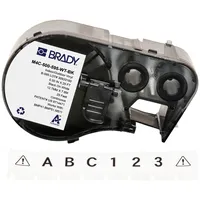 Brady M4C-500-595-WT-BK Vinyl, Schwarz auf weiss, 12.70 mm x