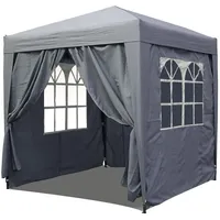 Quick Star Pop-Up-Pavillon 2,5 x 2,5 m Smoky Grau