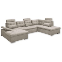 Ed exciting design Wohnlandschaft Jakarta, mit Bettfunktion, Bettkasten Kopfstützen,