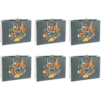 Clairefontaine 6x Geschenktasche Fuchs, 37,3x11,8x27,5cm Grün, X-30867-6C