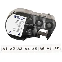 Brady Brady, Etiketten, M4C-375-422, Polyester, Schwarz auf Weiß 9.53