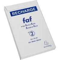 Exacompta 12512E Nachfülleinlagen für Schreibblock FAF n°2 16x10 170b.