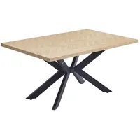 Home Deluxe Esstisch Eckig AVENCIA inkl. Sternfuß - 160