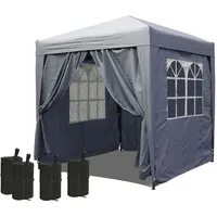 Quick Star Pop-Up-Pavillon 2,5 x 2,5 m Smoky Grau