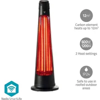 Nedis SmartLife Terrassenheizer Wi-Fi 1200 W 2 Wärmeeinstellungen Oszillation
