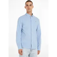 Tommy Jeans Slim Stretch Oxford Langarmhemd Perfume Blue 2XL