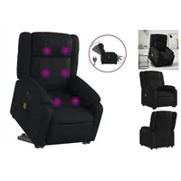 VidaXL Massagesessel mit Aufstehhilfe Elektrisch Schwarz Kunstleder