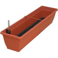 Geli Balkonkasten AQUA TOSCANA Terracotta 80 cm mit Bewässerungssystem