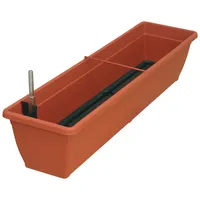 Geli Balkonkasten AQUA TOSCANA Terracotta 100 cm mit Bewässerungssystem