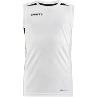 Craft Pro Control Impact ärmelloses Trainingsshirt Kinder 900999 white/black