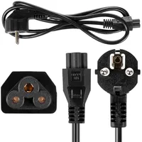 Maclean Brackets Maclean MCTV-857 Netzkabel Stromkabel 3 Polig Kleeblatt