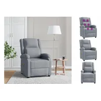 VidaXL Massagesessel Hellgrau Stoff