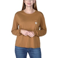 CARHARTT Lightweight Pocket, Damen Langarmshirt, braun, - M