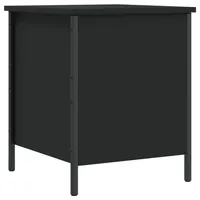 VidaXL Sitzbank mit Stauraum Schwarz 40x42,5x50 cm Holzwerkstoff