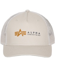 Alpha Industries Alpha Label Trucker-kappe Jet Stream White One