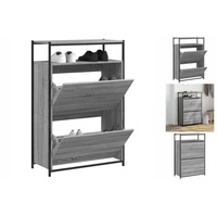 VidaXL Schuhschrank Grau Sonoma 75x34x112 cm Holzwerkstoff