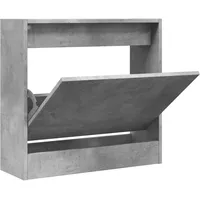 VidaXL Schuhschrank Betongrau 60x21x57 cm Holzwerkstoff