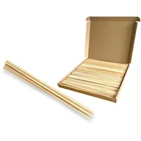 PINI 2000x Holzstäbchen vierkant 300x4x4 mm Zuckerwattestäbe Bombon-Stäbchen Stäbchen