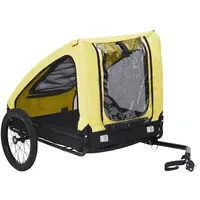 VidaXL Fahrradhundeanhänger gelb/schwarz