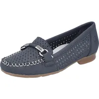 Rieker Damen, Slipper in Blau | Gr.: 38