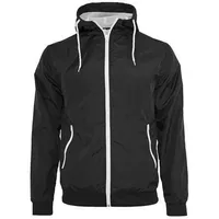 Build Your Brand Windrunner Jacke Black / White M