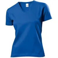 Stedman Classic V-Neck women T-Shirt Royalblau Baumwolle X-Large Damen