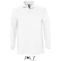 SOL ́S SOLS Herren Piqué Polo langarm 11353 white
