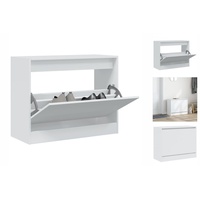 VidaXL Schuhschrank Weiß 80x34x63 cm Holzwerkstoff