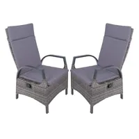 Garden Pleasure Hochlehner Almada Kunststoffgeflecht Relaxsessel Garten Sessel Stuhl