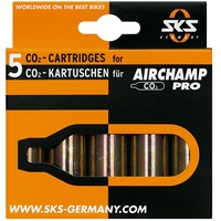 SKS CO2-Kartusche ohne Gewinde 5x 16g (10002)