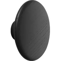Muuto Wandhaken Dots Wood black ⌀ 9 cm