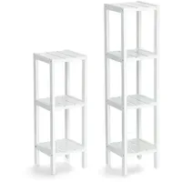 Zeller Standregal 22 x 22 x 65 cm Weiß