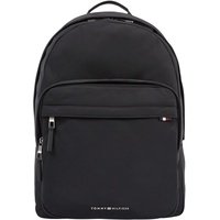 Tommy Hilfiger Herren Rucksack Signature Backpack Wasserabweisend, Schwarz (Black),