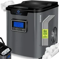 Kesser KESSER® Eiswürfelbereiter Eiswürfelmaschine Edelstahl 150W Ice Maker 12