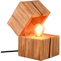 Trio Tischleuchte Treasure Holz Beige Natur