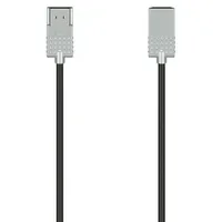 Hama HDMI-Kabel Ultra-Slim Stecker - Stecker 2 m Schwarz/Silber