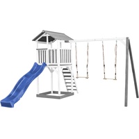 Axi Beach Tower Spielturm mit Doppelschaukel Blaue Rutsche 349